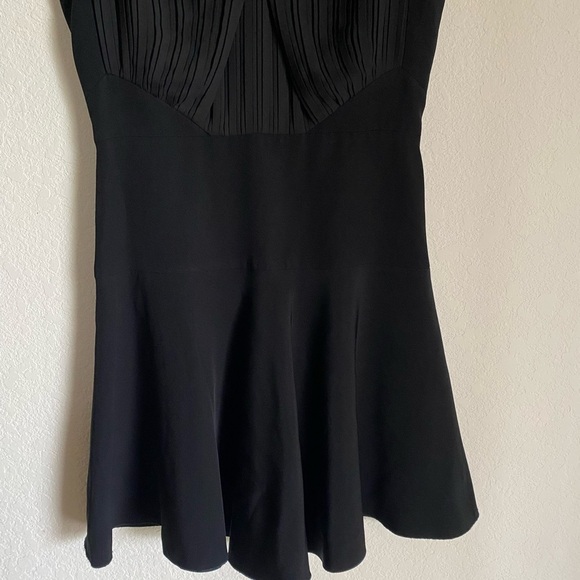 Victoria Victoria Beckham Pleated Top A-Line Elegant Black Sleeveless Dress S - Picture 4 of 13